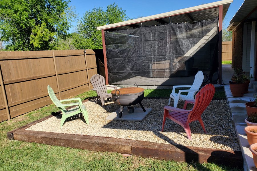 Patio and fire pit build Waco TX